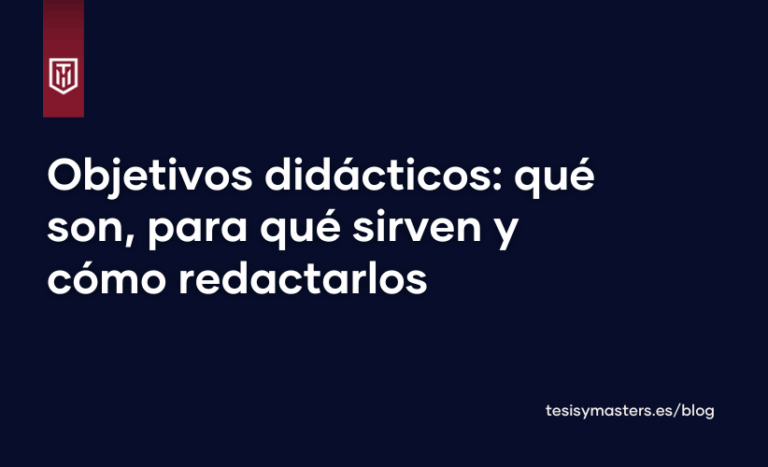 Imagen de portada para blog sobre objetivos didácticos, su definición, utilidad y cómo redactarlos en educación superior.