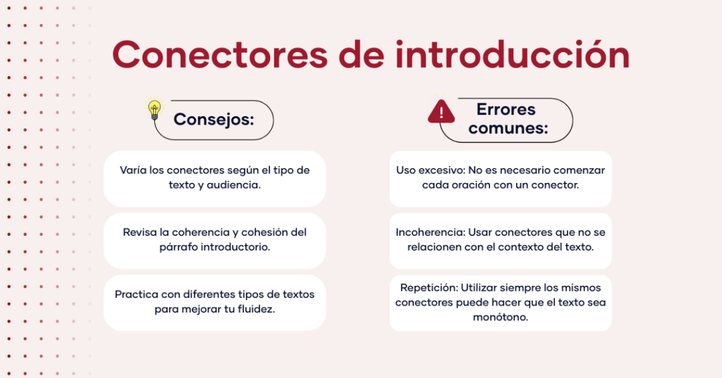 Conectores de introducción