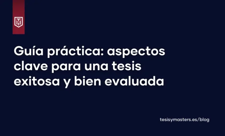 Portada para guía práctica sobre aspectos clave para una tesis exitosa y bien evaluada, ideal para estudiantes que buscan preparar su trabajo final con éxito.